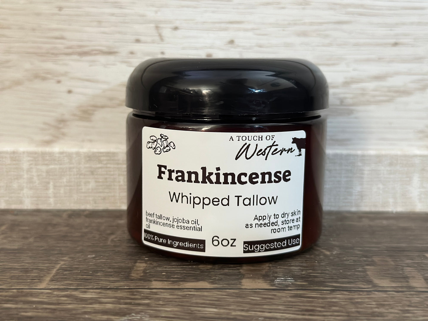 6oz Frankincense & Jojoba Whipped Tallow