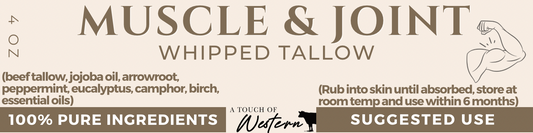 4oz Muscle & Joint Whipped Tallow